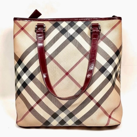 BURBERRY Nova Check Tote Bag - Picture 11 of 14